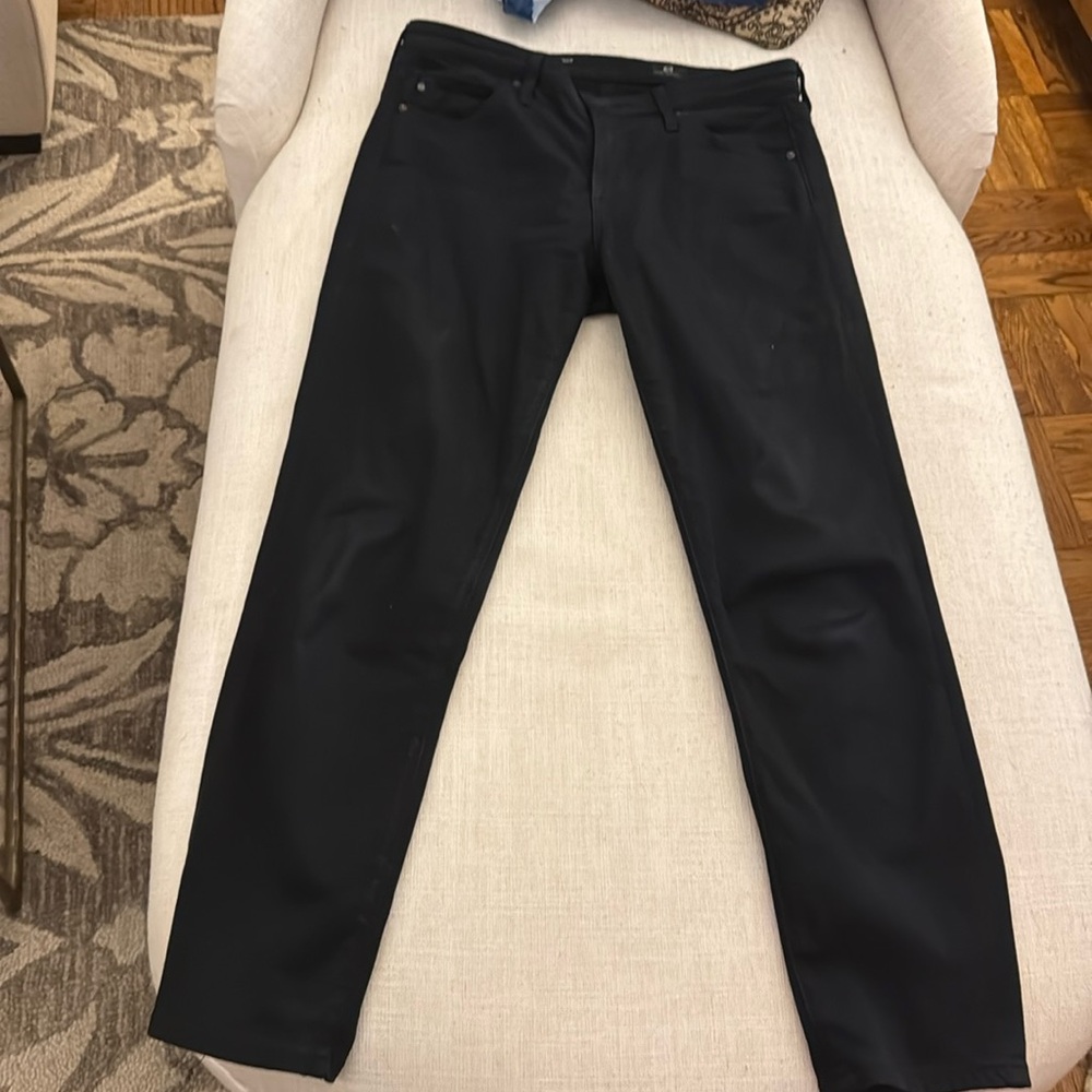 AG cigarette prima crop black jeans